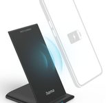 hama QI-FC10S Induktive Ladestation schwarz, Kabellänge: 1,0 m, 10 Watt