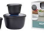 MEPAL Multischüssel Set Cirqula, nordic black, 0,5/1,0/2,0 l