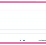 OXFORD Karteikarten FLASH 2.0 DIN A7 weiß, fuchsia liniert, 80 St.