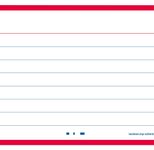 Oxford Karteikarten Flash 80 Blatt liniert rot