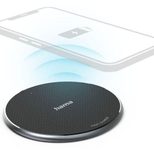 hama QI-FC10 Induktive Ladestation schwarz, Kabellänge: 1,0 m, 10 Watt