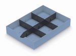 styro Schubladeneinsatz styrodoc Polystyrol pastellblau