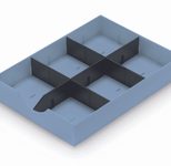 styro Schubladeneinsatz styrodoc Polystyrol pastellblau