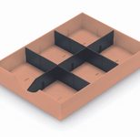 styro Schubladeneinsatz styrodoc Polystyrol lachsrot