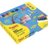 JOVI Wachsmalstifte Jumbo Easy Grip Sparbox, 300 Stifte