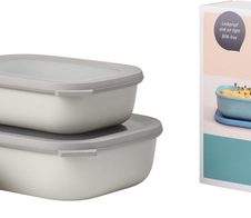 MEPAL Multischüssel Set Cirqula, nordic white, 0,5/1,0/2,0 l