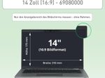 LEITZ Display-Blickschutzfolie für 35,6 cm (14,0 Zoll)