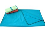 Dyckhoff Mikrofaserhandtuch mit Reißverschluss 180 x 80 cm mint
