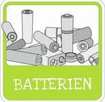 SafetyMarking® Hinweisschild Mülltrennung "Batterie" 10 x 10 cm
