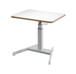 LEITZ Ergo elektrisch höhenverstellbarer Schreibtisch weiß rechteckig, A-Fuß-Gestell weiß 80,0 x 60,0 cm