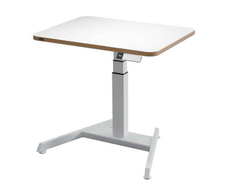 LEITZ Ergo elektrisch höhenverstellbarer Schreibtisch weiß rechteckig, A-Fuß-Gestell weiß 80,0 x 60,0 cm