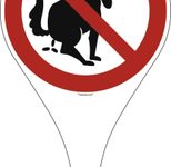 SafetyMarking® Verbotsschild "Hier kein Hundeklo" 18 x 33,50 cm