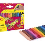 JOVI Wachsmalstifte Wax Crayons Jumbo, 12 Stifte