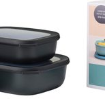 MEPAL Multischüssel Set Cirqula, nordic black, 0,5/1,0/2,0 l