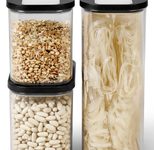 MEPAL Vorratsdosen-Set Modula, schwarz, 1,0/1,5/2,0 l