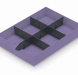 styro Schubladeneinsatz styrodoc Polystyrol lila