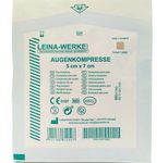 LEINA-WERKE Augenkompresse 5,6 x 7,2 cm, weiß