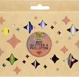 folia Glitzerpulver Bio Glitter & Pailletten-Set Rainbow L, farbsortiert