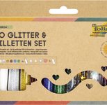 folia Glitzerpulver Bio Glitter & Pailletten-Set, farbsortiert