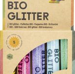 folia Glitzerpulver Bio Glitter Rainbow M, farbsortiert
