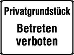 SafetyMarking® Hinweisschild "Betreten verboten" 33 x 25 cm