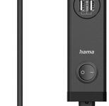 hama USB-Ladestation Ladekabel mit Adapter schwarz, 34 Watt