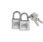 BURG WÄCHTER Vorhängeschloss Duo 77040 SB, silber