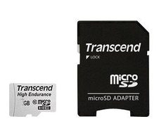 Transcend  microSDHC Speicherkarte 16 GB mit Adapter