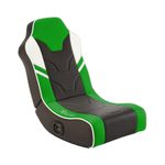 X Rocker Shadow 2.0 Floor Rocker Gaming-Bodensessel für Kinder & Jugendliche mit Audiosystem - schwarz/grün