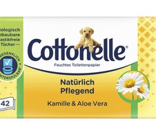 Cottonelle Feuchtes Toilettenpapier Natürlich Pflegend Kamille & Aloe Vera 42 Tücher