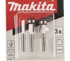 makita Fräser-Set D-53338 6mm, 3-teilig