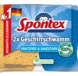 Spontex Spülschwamm, gelb/blau