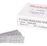 makita Stiftnägel ohne Kopf 0.6x25mm F-31838, 10000 Stück