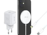 XLAYER Wireless Magnetic Starter Set Induktive Ladestation weiß, Kabellänge: 1,0 m, 15 Watt