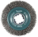 makita Drahtbürste für Winkelschleifer Kegelbürste 100mm X-Lock D-73449