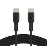Belkin BoostCharge geflochtenes 1 m USB-C/USB-C Kabel, schwarz
