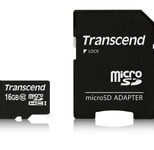 Transcend TS16GUSDHC10 microSDHC Speicherkarte 16 GB