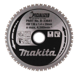 makita Kreissägeblatt B-33641 SPECIALIZED 136x20x50Z