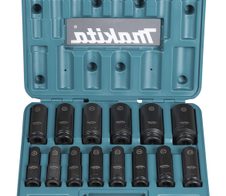 makita Schlagnuss-Set IMPACT BLACK 1/2", 14-teilig