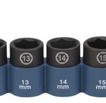 makita Schlagnuss-Set IMPACT BLACK 3/8", 9-teilig