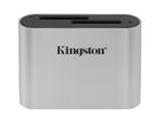 Kingston Workflow - Kartenleser - USB-C 3.2 Gen 1 - mit 2 Steckplätzen