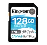 Kingston Technology 128GB SDXC Canvas Go Plus 170R C10 UHS-I U3 V30 Speicherkarte 128 GB