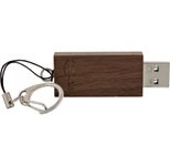 InLine woodstick USB-Stick 128 GB