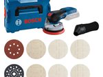 BOSCH Professional GEX18V-125+M480 Akku Exzenterschleifer Set