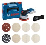 BOSCH Professional GEX18V-125+M480 Akku Exzenterschleifer Set