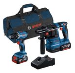 BOSCH Professional 18V Akku Bohrhammer Set