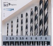 BOSCH Metallbohrer-Set HSS PointTeQ 9-teilig