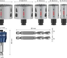 BOSCH Lochsägen-Set PRO Multi Material PC Plus 9-teilig
