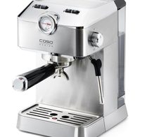 caso® Espresso Gourmet Siebträgermaschine silber