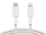 Belkin BoostCharge geflochtenes 1m USB-C/Lightning-Kabel, weiß